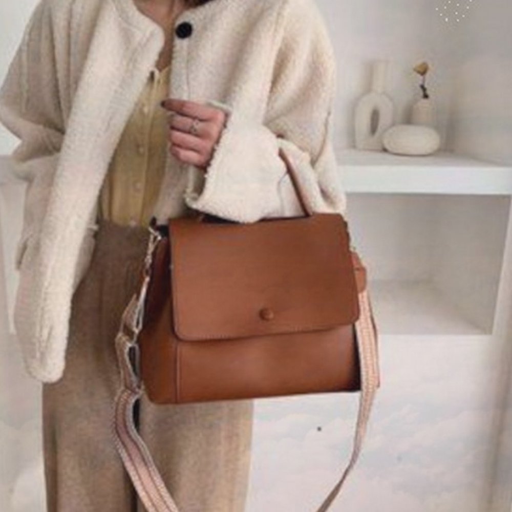 New Satchel Bag Brown 244